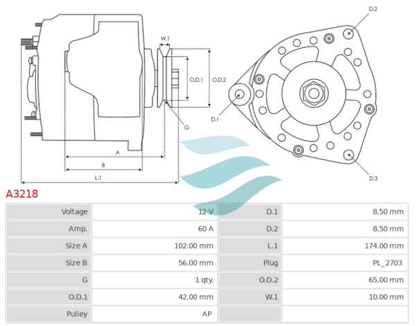 ALTERNATÖR DİNAMO RENAULT 9-11-19 ALT2020 VALEO TİP